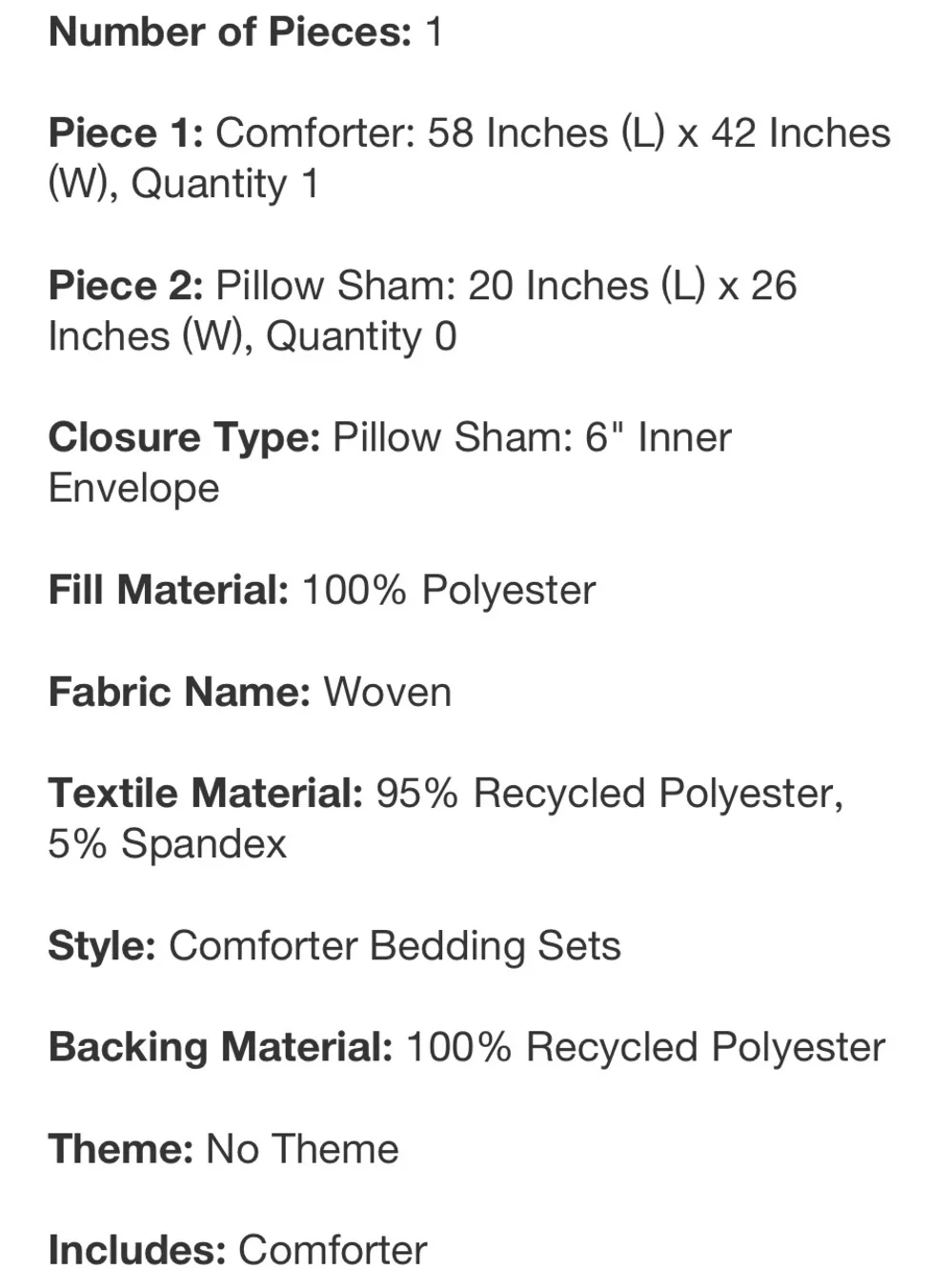 PILLOWFORT NWT Toddler Crinkle Bow Gingham Floral Kids' Comforter -multi